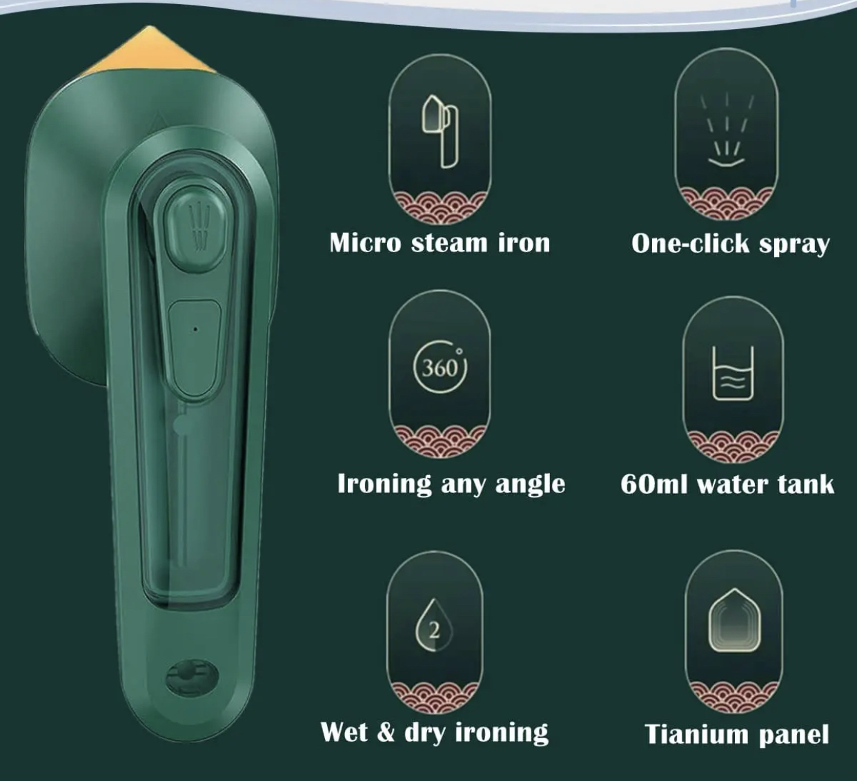 Portable Steaming Iron - Image 2