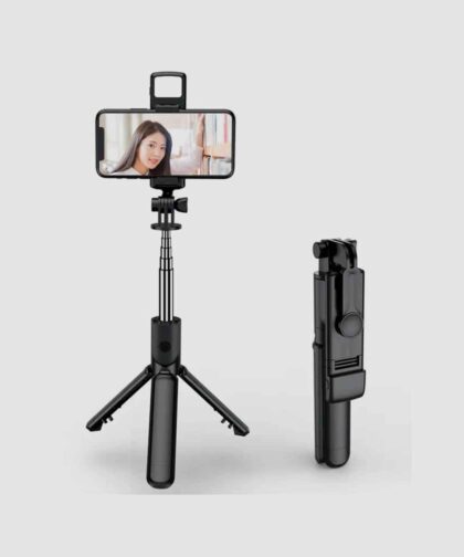 Selfie Stick Tripod with Wireless Remote Control and Light
