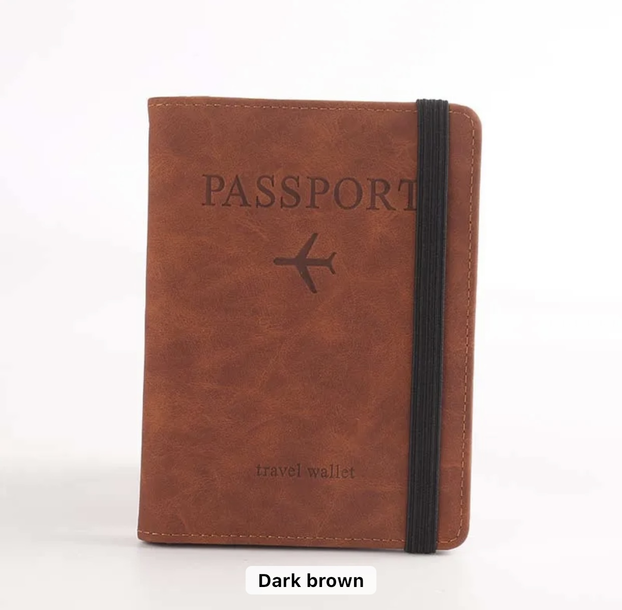 Leather RFID Blocking Passport Holder - Image 5