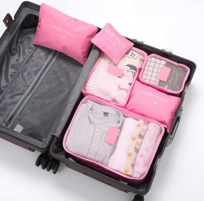 6 in 1 Travel luggage packing cube set